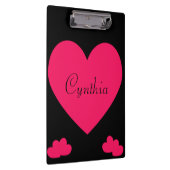 Hot-roze hart klembord (Rechts)