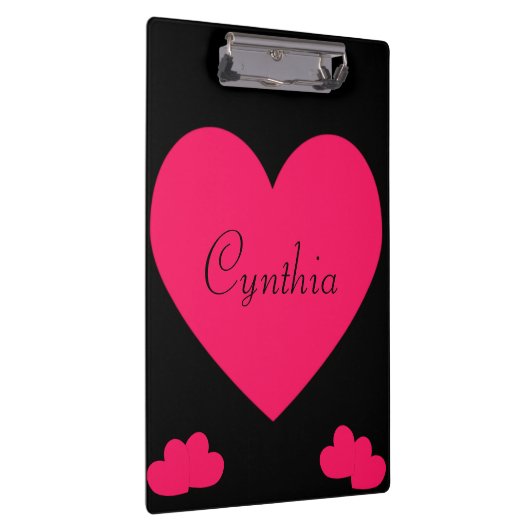 Hot-roze hart klembord (Rechts)