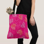 Hot-roze hart/lichtroze Mode Tas (Dichtbij)