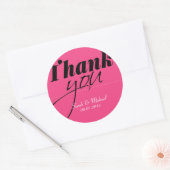 Hot-roze Hartelijk dank voor Stickers van partijbe (Envelop)