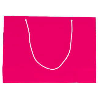 Hot-roze, heldere, feestelijke kleur groot cadeauzakje