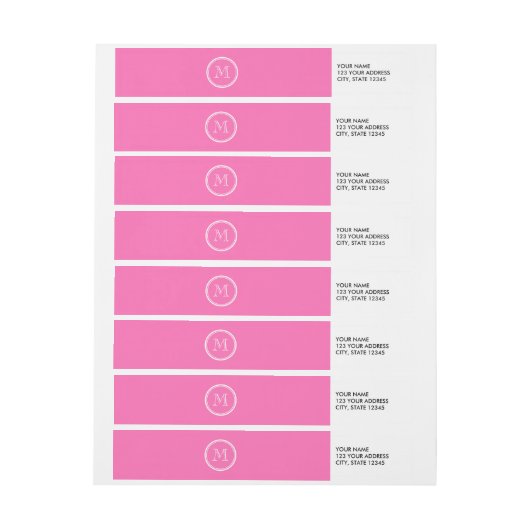 Hot-roze high-end gekleurd, speciaal gepersonalise (Vel)