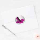 Hot roze hoge hak schoen Stickers (Envelop)