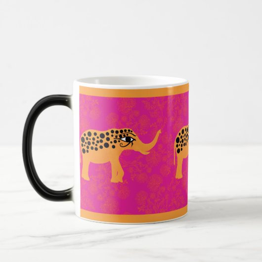 Hot roze Horus-Eye Olifant Mok (Links)