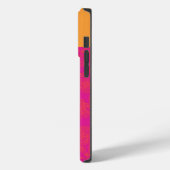 Hot roze Horus-oog olifanten iPhone Case (Achterkant / Links)