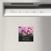 Hot-roze hydrangea - Sla de datum op Magneet (Insitu (Vaatwasser))