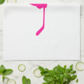 Hot-roze ijshockey theedoek (Gevouwen)