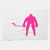 Hot-roze ijshockey theedoek (Horizontaal)