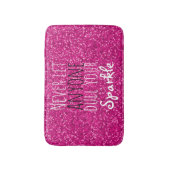 Hot-roze Inspirerend citaat | Meisje Badmat (Voorkant Verticaal)