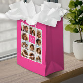 Hot-roze installagram Foto Collage Aangepast monog Klein Cadeauzakje