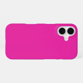 Hot Roze iPhone 16 Hoesje (Achterkant horizontaal)