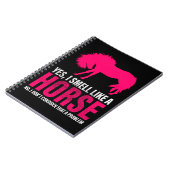 Hot Roze Ja, ik ruik als een paard Notitieboek (Linkerzijde)