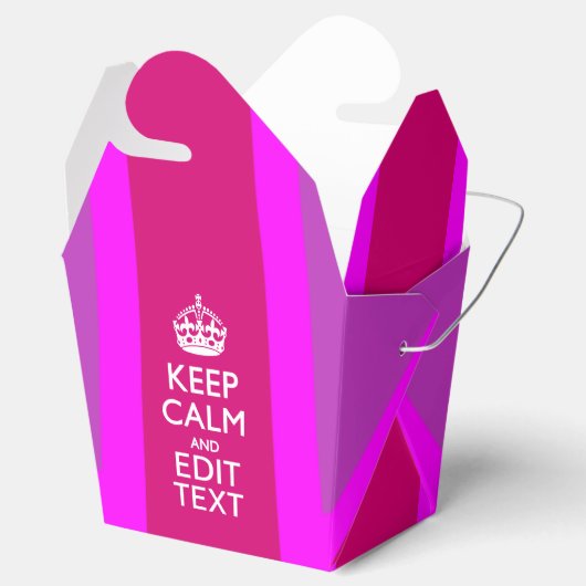 Hot-roze Je houdbare kalm bewerken Tekstvak Bedankdoosjes (Geopend)