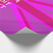 Hot-roze Je houdbare kalm bewerken Tekstvak Cadeaupapier (Hoek)