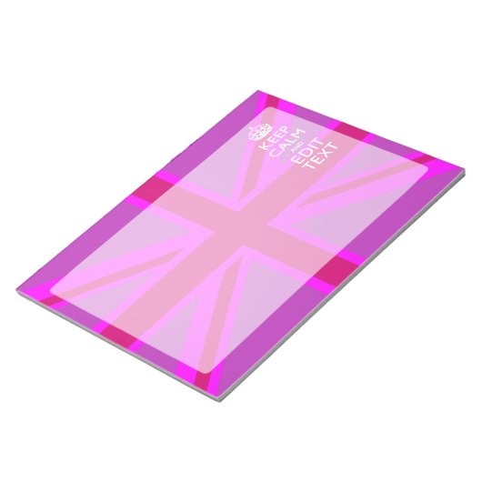 Hot-roze Je houdbare kalm bewerken Tekstvak Notitieblok (Schuin)