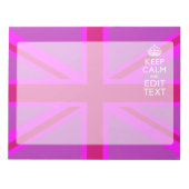 Hot-roze Je houdbare kalm bewerken Tekstvak Notitieblok (Voorkant)