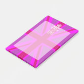 Hot-roze Je houdbare kalm bewerken Tekstvak Post-it® Notes (Schuin)