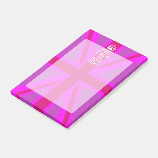 Hot-roze Je houdbare kalm bewerken Tekstvak Post-it® Notes (Schuin)