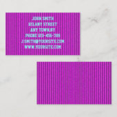 Hot-roze kaart voor visitekaartjes (Voorkant / Achterkant)