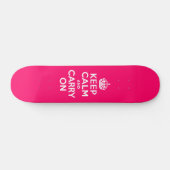 Hot-roze kalm houden en doorgaan skateboard (Horizontaal)