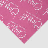 Hot-roze - Klasse met aangepast jaar en middelbare Tissuepapier (Detail)