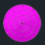 Hot-roze kleur Gepersonaliseerd Designer Dartbord<br><div class="desc">Hot-roze kleur Gepersonaliseerd Designer</div>