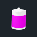 Hot-roze kleur Gepersonaliseerd Designer Theepot<br><div class="desc">Hot-roze kleur Gepersonaliseerd Designer</div>