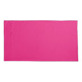 Hot-roze kooktas kussensloop (Achterkant)