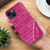 Hot-roze krokodil Aangepast Case-Mate iPhone Case