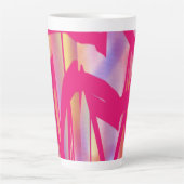 Hot roze kunst latte mok (Voorkant)