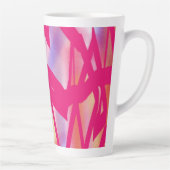 Hot roze kunst latte mok (Rechts)