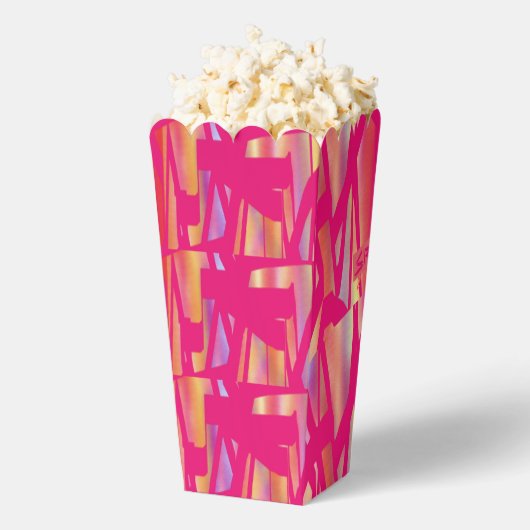 Hot Roze kunst popcorn dozen Bedankdoosjes (Popped)