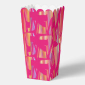 Hot Roze kunst popcorn dozen Bedankdoosjes (Voorkant)