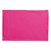 Hot-roze kussen kussensloop (Achterkant)