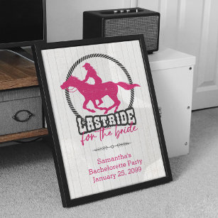 Hot-roze laatste rij voor het bride Poster