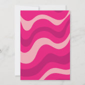 Hot roze laatste rit disco cowgirl bachelorette kaart (Achterkant)