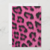 Hot-roze lade Shower-uitnodiging Kaart (Achterkant)