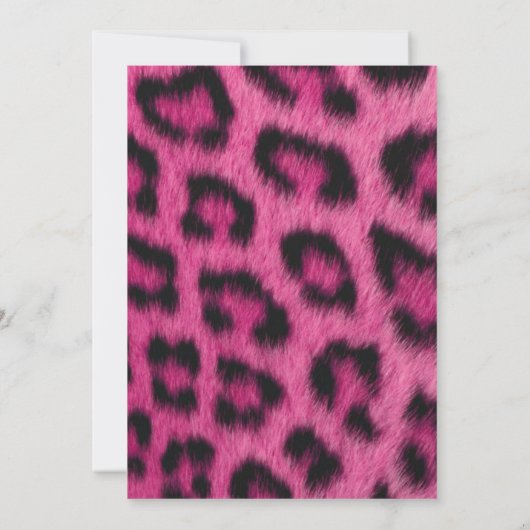 Hot-roze lade Shower-uitnodiging Kaart (Achterkant)