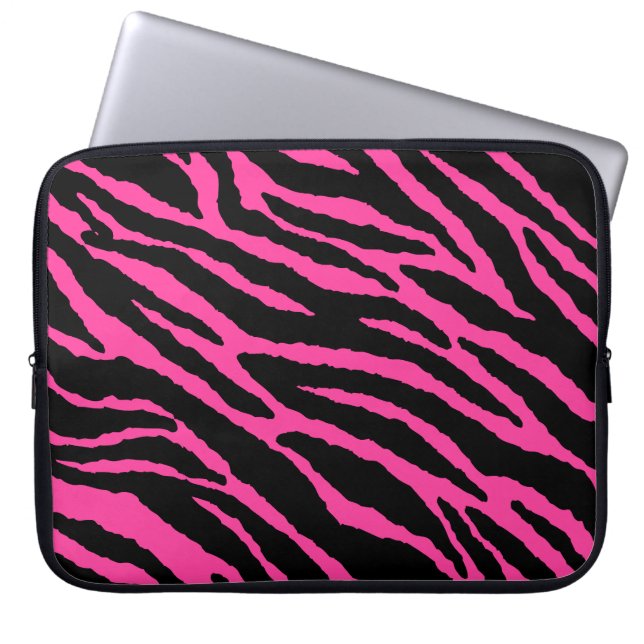 Hot-roze laptophoes laptop sleeve (Voorkant)