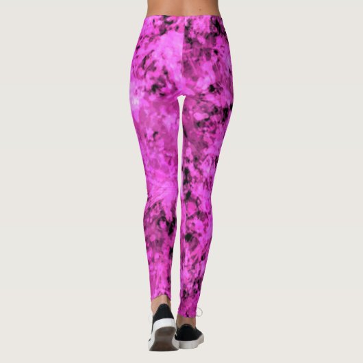 Hot-roze Leggings (Achterkant)