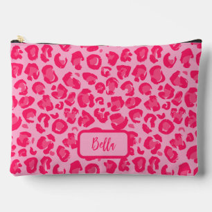 Hot-roze leopard-patroon etui