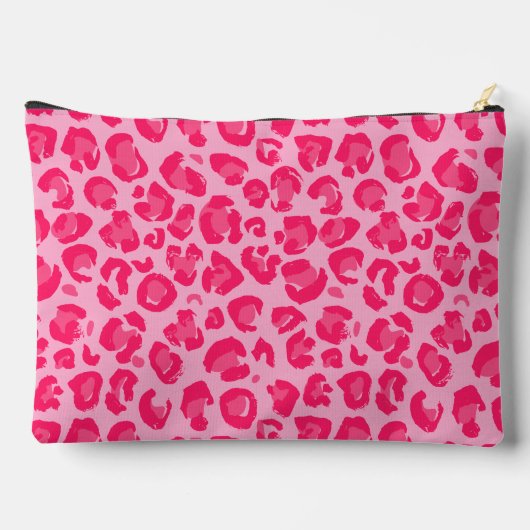 Hot-roze leopard-patroon etui (Achterkant)