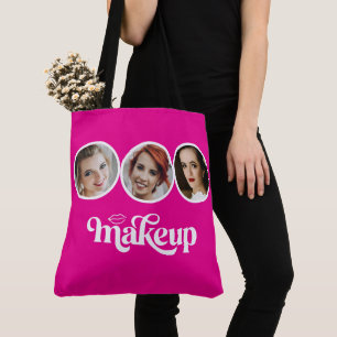 Hot Roze Levendig 3 Foto MUA Make-up Artiest Tote Bag