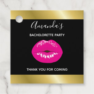 Hot-roze Lichten Glamoureus Gold gradiëntgrenzen Bedankjes Labels