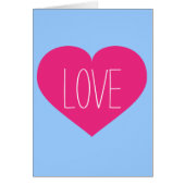 Hot-roze liefdeshart (Voorkant)