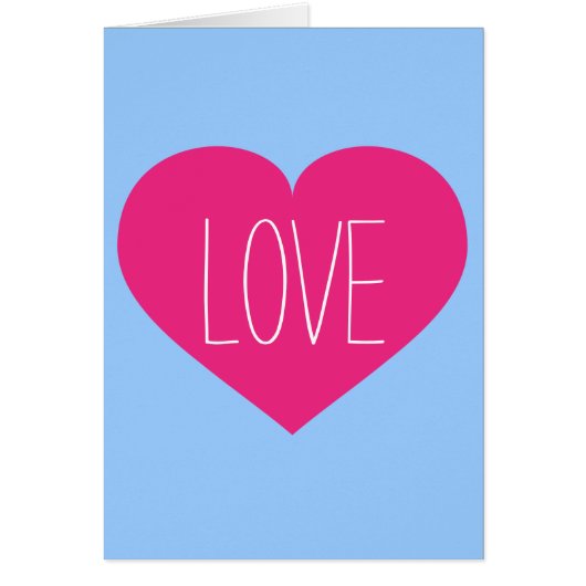 Hot-roze liefdeshart (Voorkant)