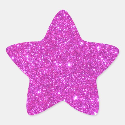 Hot-roze lightcricketDiane Art Ster Sticker (Voorkant)