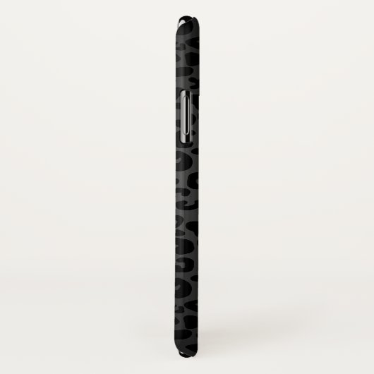 Hot-roze Lipgloss Kiss zwarte luipaard met monogra Case-Mate iPhone Case (Achterkant / rechts)