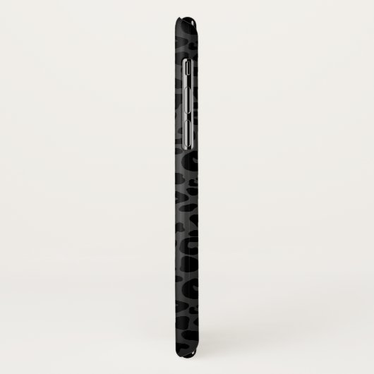 Hot-roze Lipgloss Kiss zwarte luipaard met monogra Case-Mate iPhone Case (Achterkant/links)