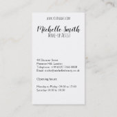 Hot-Roze lippen design Make-up kunstenaar Visitekaartje (Achterkant)